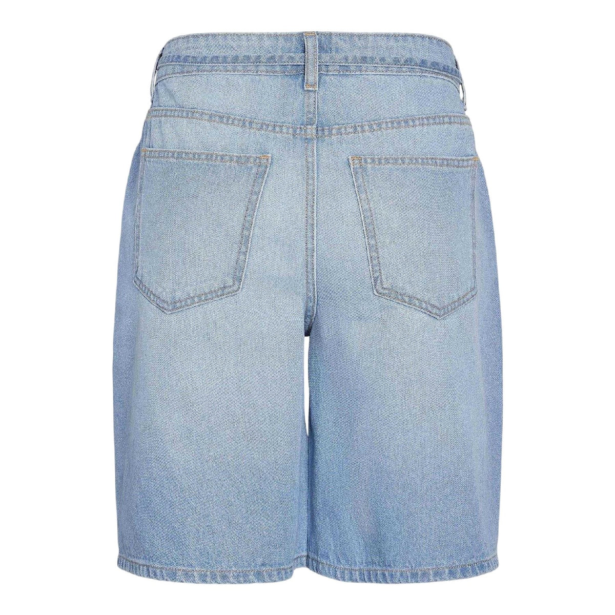 Light Blue - Back - Noisy May Womens-Ladies Denim Loose Fit Shorts