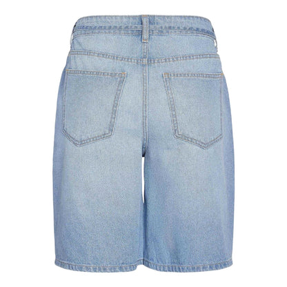 Light Blue - Back - Noisy May Womens-Ladies Denim Loose Fit Shorts