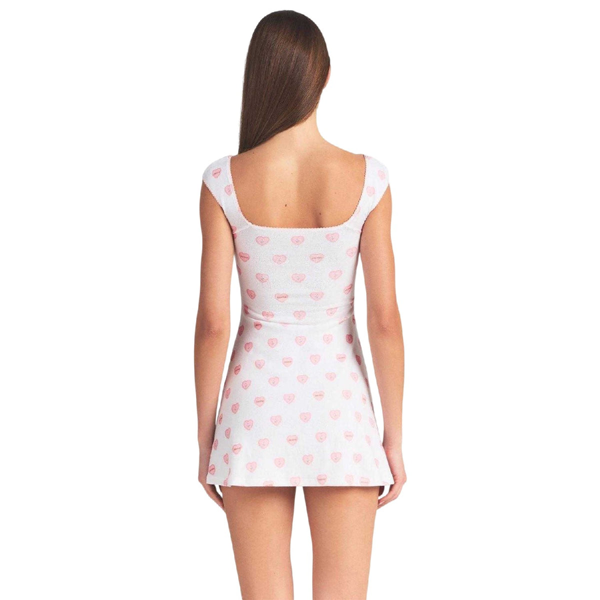 skims pointelle mini dress Womens/Ladies Hearts Elevated with romantic details Color:Summer Plum* x-subcategory:MINI Jalioing Bubble Sleeve Princess