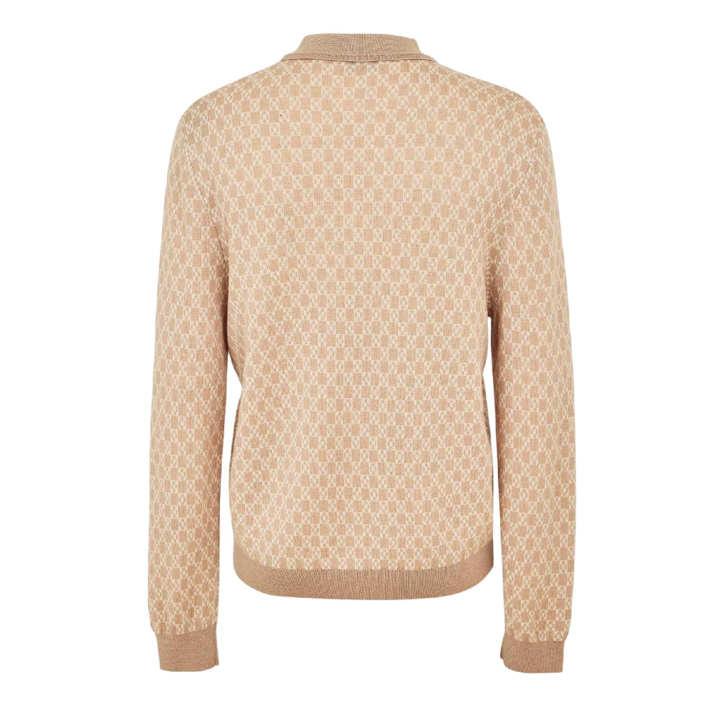 Beige - Back - Belier Mens Textured Cardigan