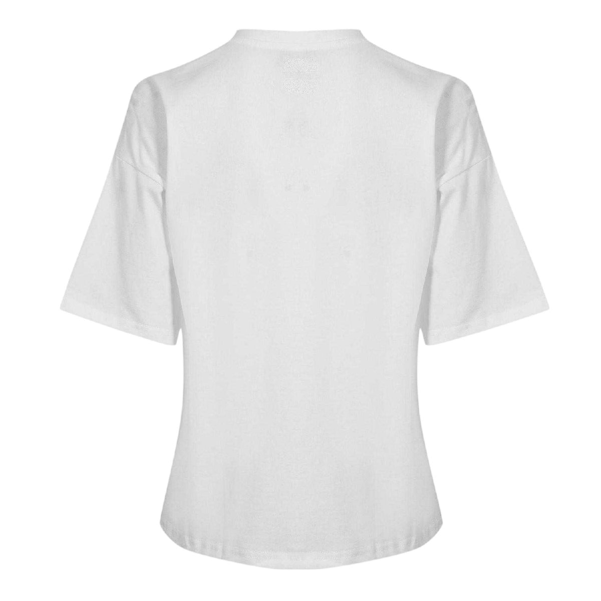 White - Back - Never Fully Dressed Womens-Ladies Peach Boxy T-Shirt