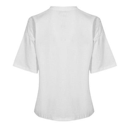 White - Back - Never Fully Dressed Womens-Ladies Peach Boxy T-Shirt