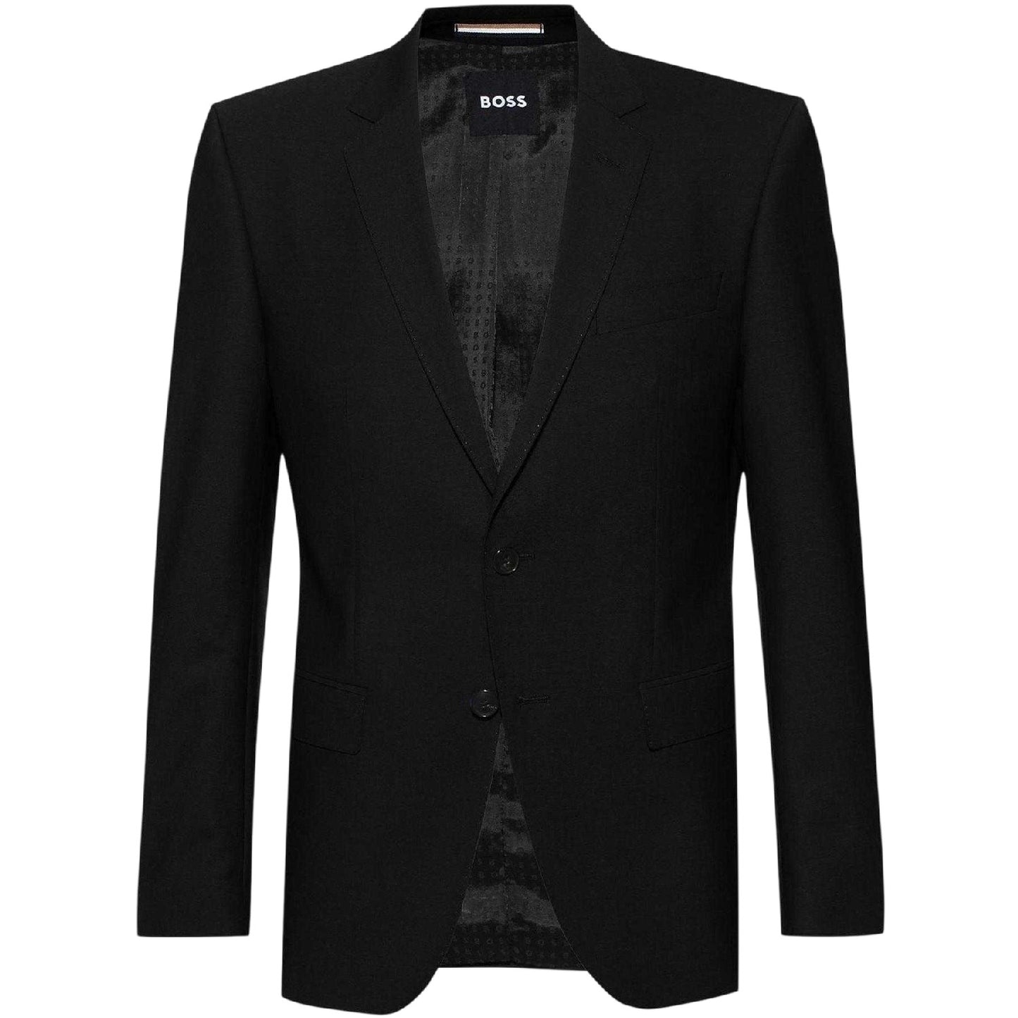 Black - Front - Boss Mens H-Huge Suit Jacket