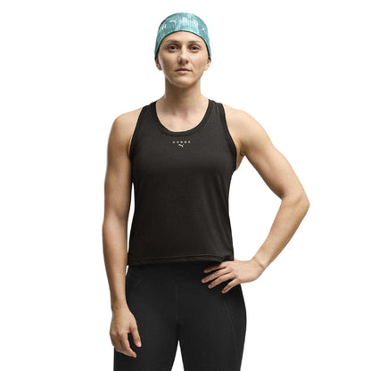 Black - Side - Puma Womens-Ladies Hyrox Performance Tank Top