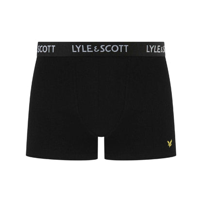 Black - Pack Shot - Lyle & Scott Mens Boxer Shorts (Pack of 10)