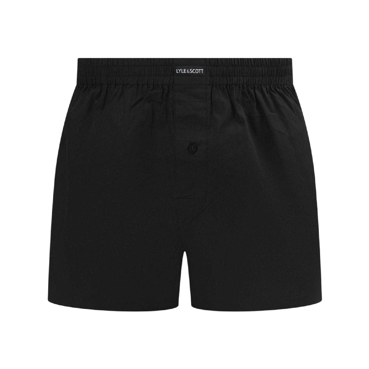 Black - Back - Lyle & Scott Mens Robinson Boxer Shorts (Pack of 3)