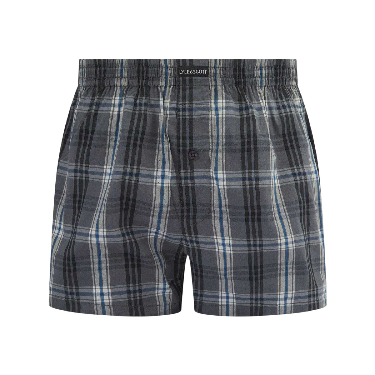 Black - Side - Lyle & Scott Mens Robinson Boxer Shorts (Pack of 3)