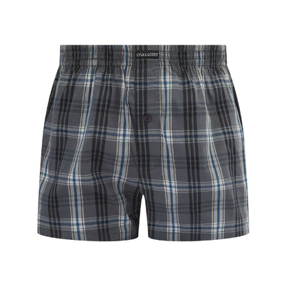 Black - Side - Lyle & Scott Mens Robinson Boxer Shorts (Pack of 3)