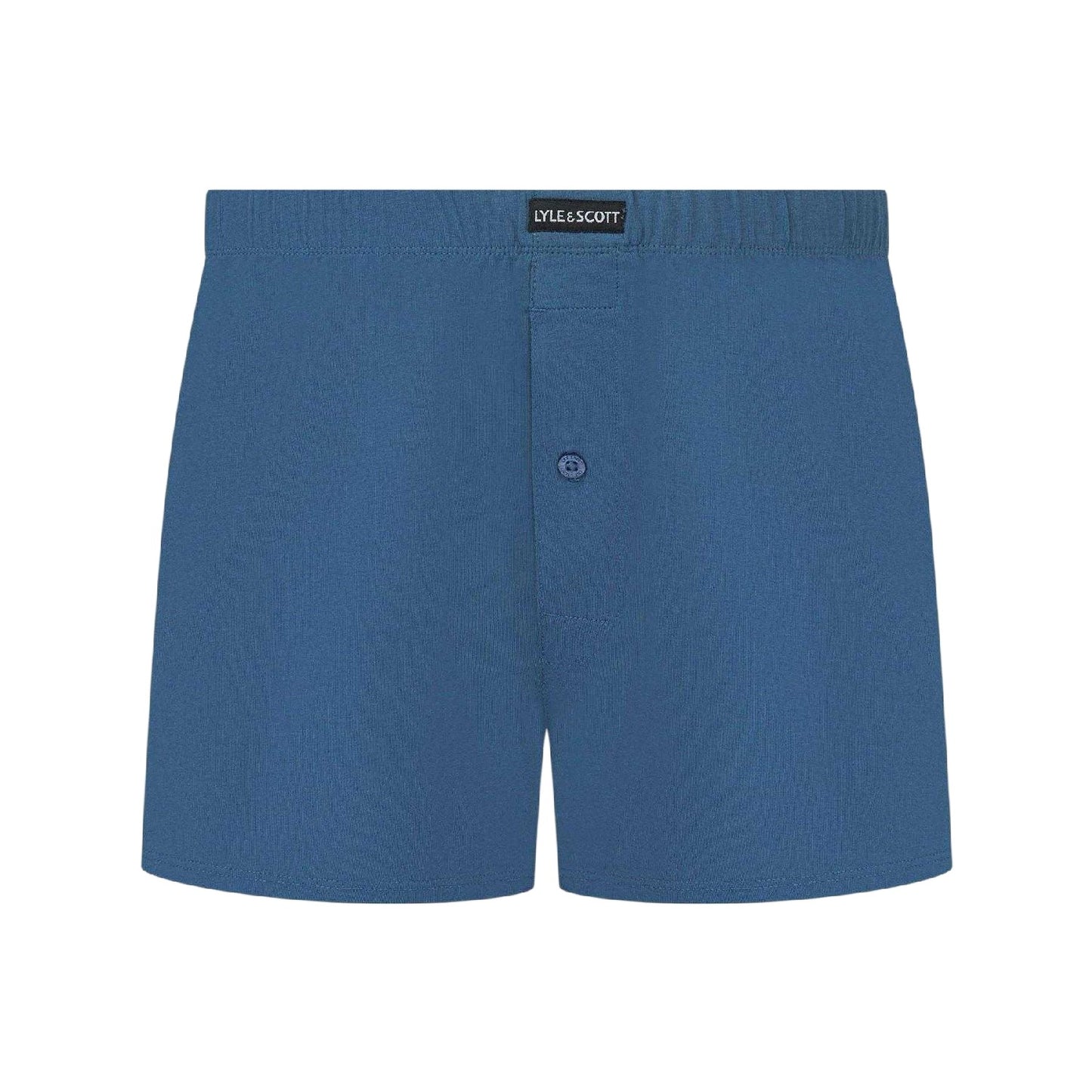 Blue-Multicoloured - Back - Lyle & Scott Mens Temi Jersey Loose Boxer Shorts (Pack of 3)