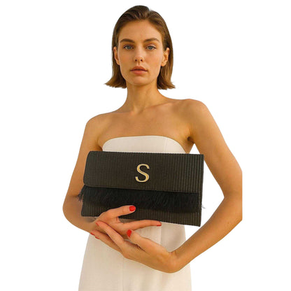 Black - Back - Sorena Harites Clutch Bag