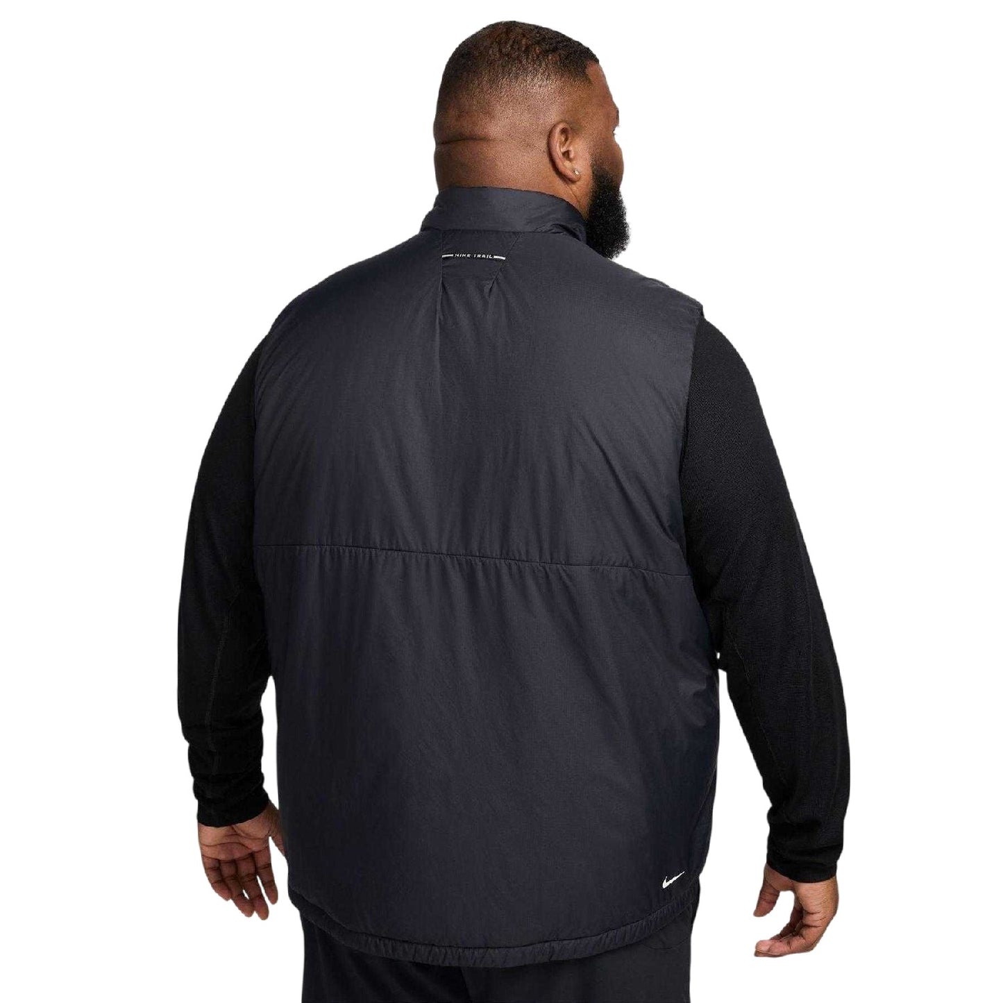 Black - Back - Nike Mens Therma-Fit Gilet