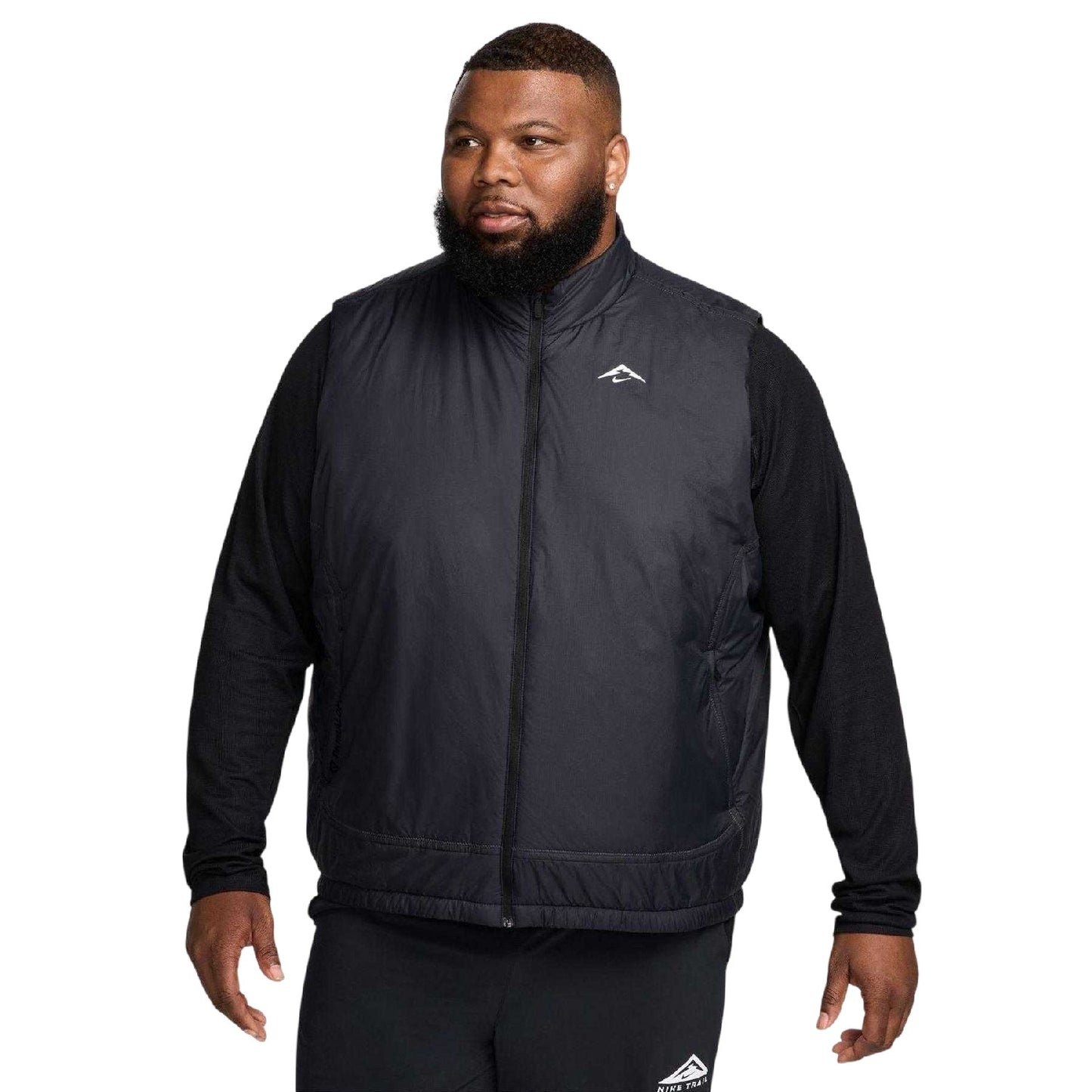 Black - Front - Nike Mens Therma-Fit Gilet