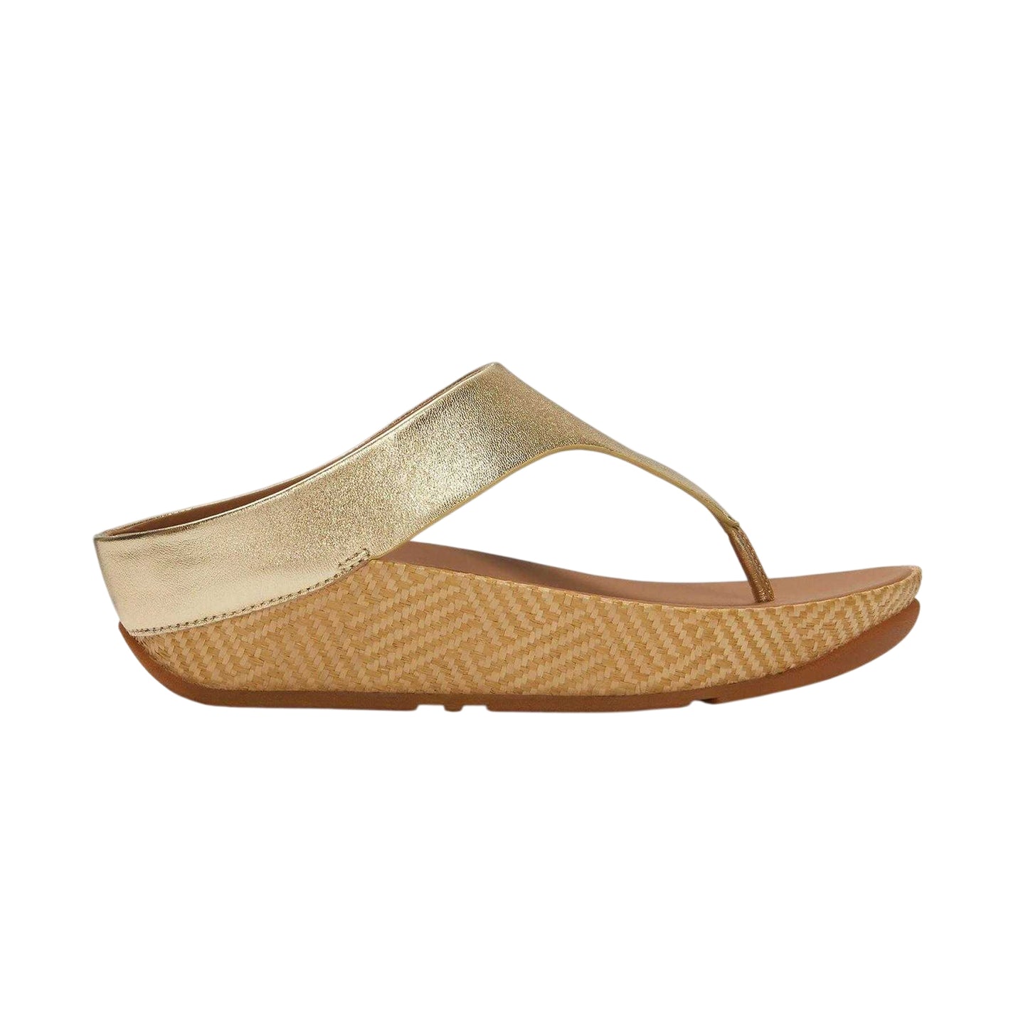 Gold - Front - Fit Flop Womens-Ladies Lulu G Sandals