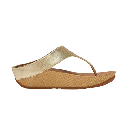 Gold - Front - Fit Flop Womens-Ladies Lulu G Sandals