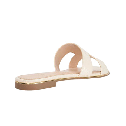 Ecru - Back - Dune London Womens-Ladies Ludlows Flat Sandals