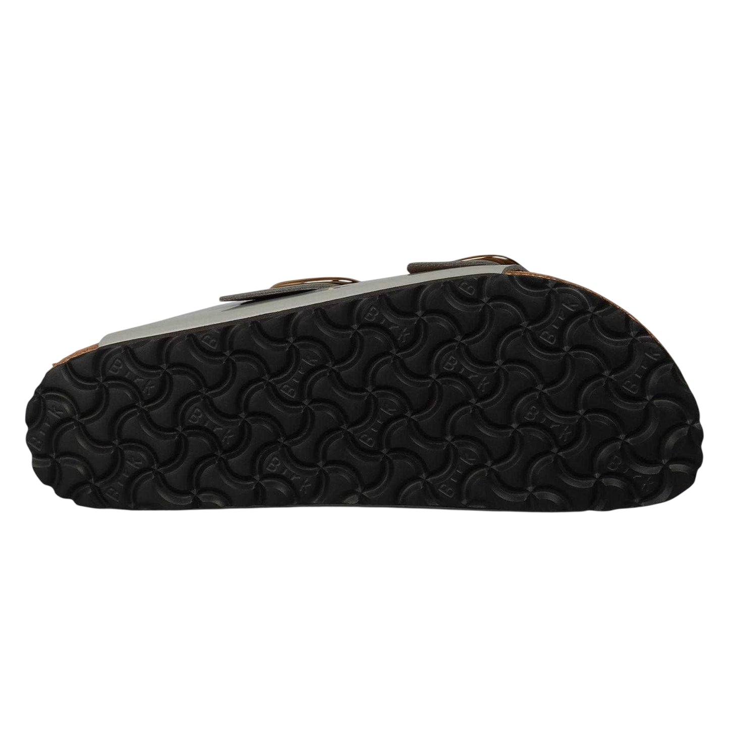 Stone-Coin - Side - Birkenstock Womens-Ladies Arizona Twin Buckle Flat Sandals
