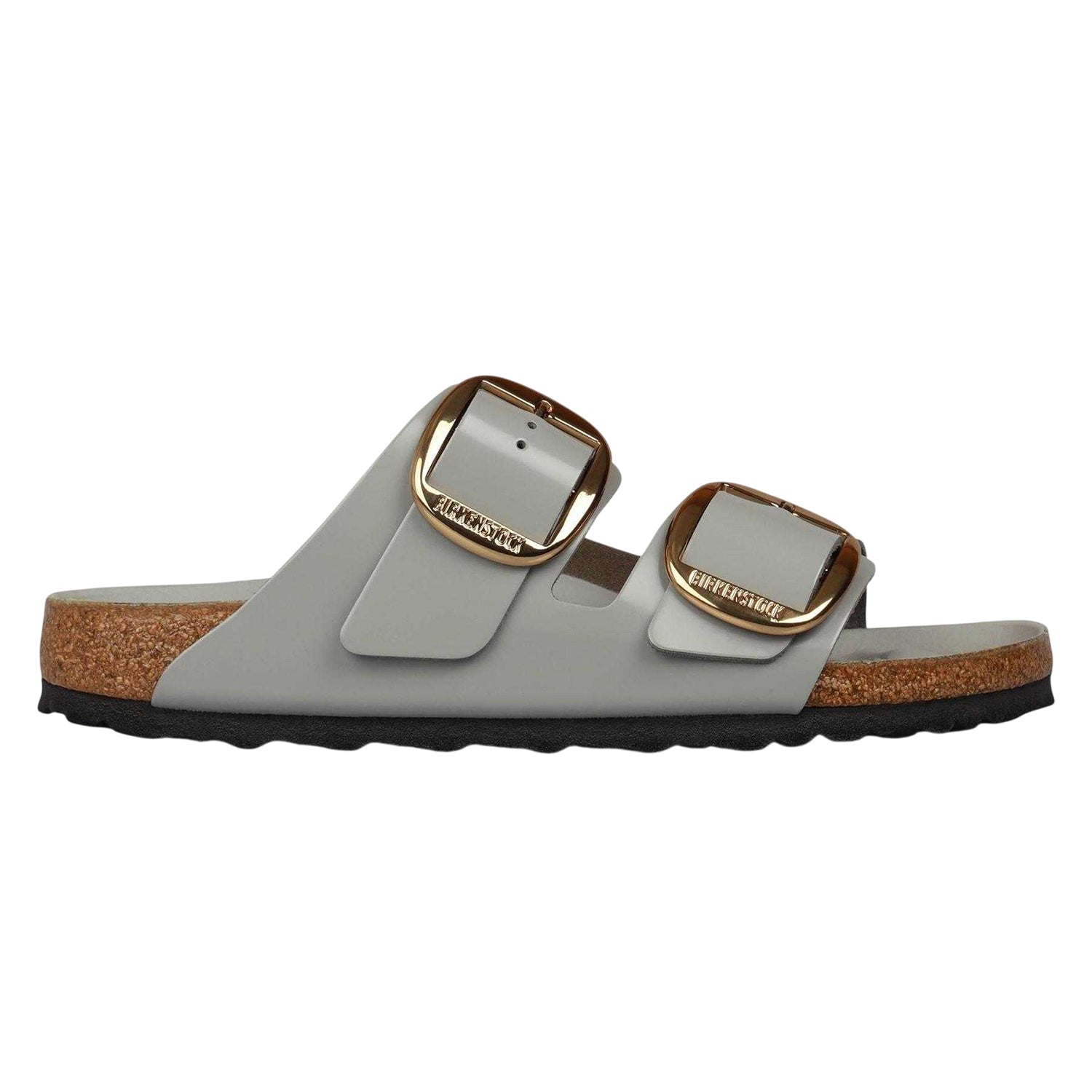 Stone-Coin - Front - Birkenstock Womens-Ladies Arizona Twin Buckle Flat Sandals