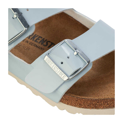 Blue - Lifestyle - Birkenstock Womens-Ladies Arizona Patent Leather Open Toe Sandals