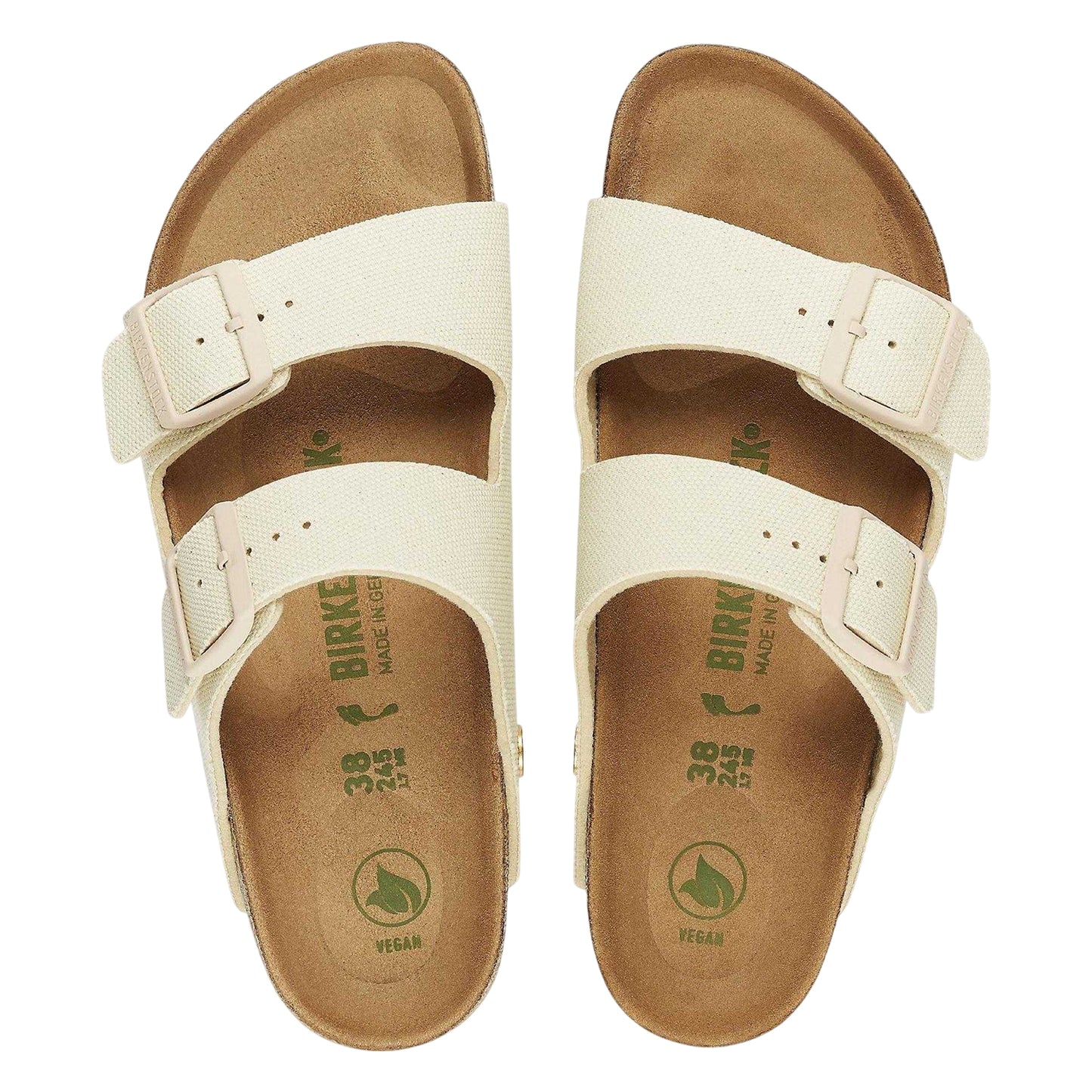 White - Back - Birkenstock Womens-Ladies Arizona Open Toe Sandals