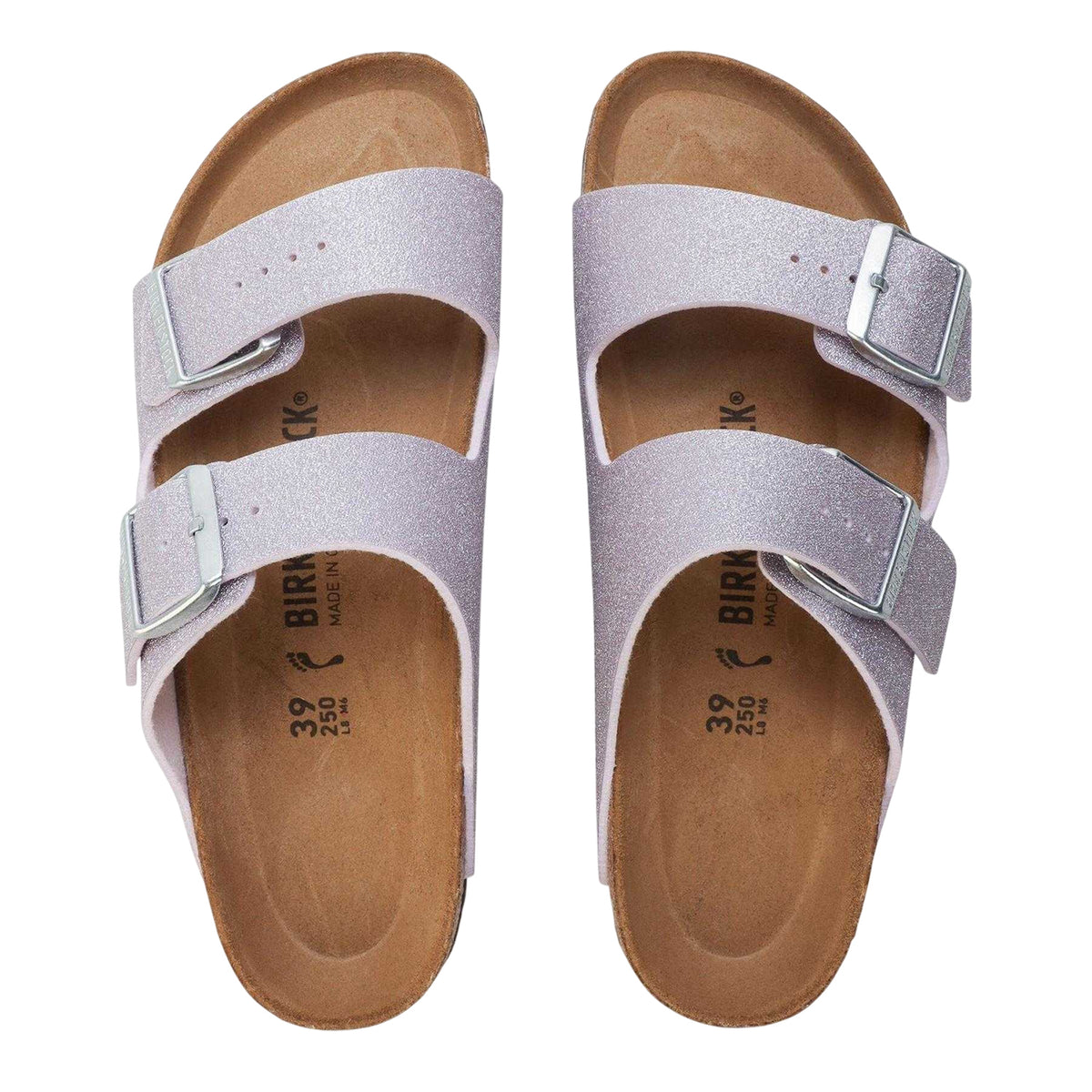 Violet - Side - Birkenstock Womens-Ladies Arizona Open Toe Sandals