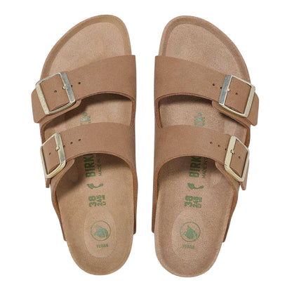 Brown - Back - Birkenstock Womens-Ladies Arizona Open Toe Sandals