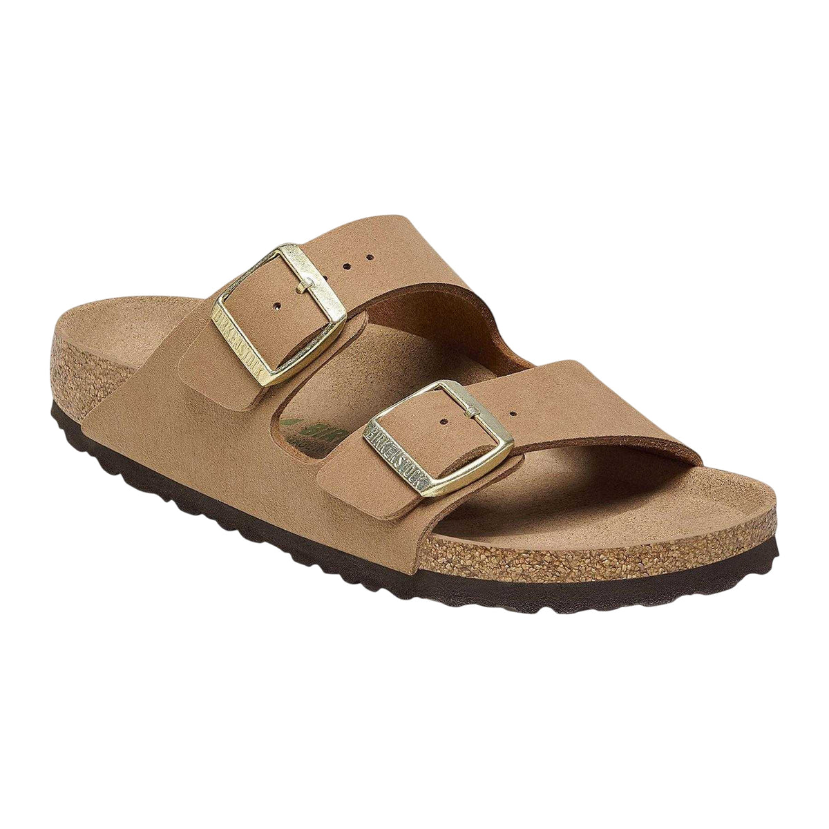 Brown - Side - Birkenstock Womens-Ladies Arizona Open Toe Sandals