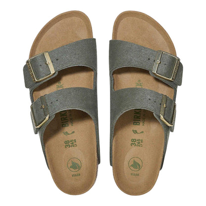 Green - Back - Birkenstock Womens-Ladies Arizona Open Toe Sandals