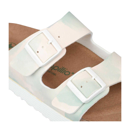Pink - Side - Birkenstock Womens-Ladies Arizona Grooved Open Toe Sandals