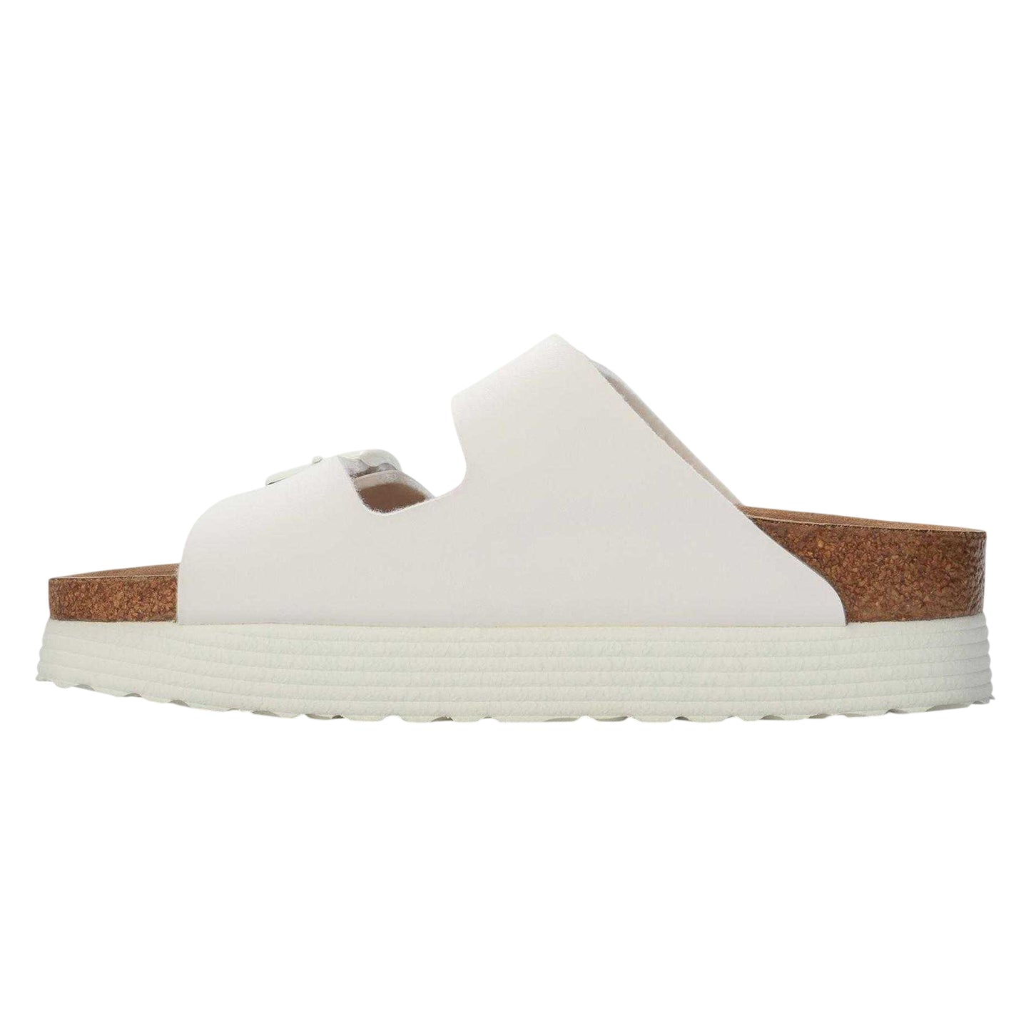 White - Back - Birkenstock Womens-Ladies Arizona Grooved Open Toe Sandals