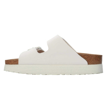 White - Back - Birkenstock Womens-Ladies Arizona Grooved Open Toe Sandals