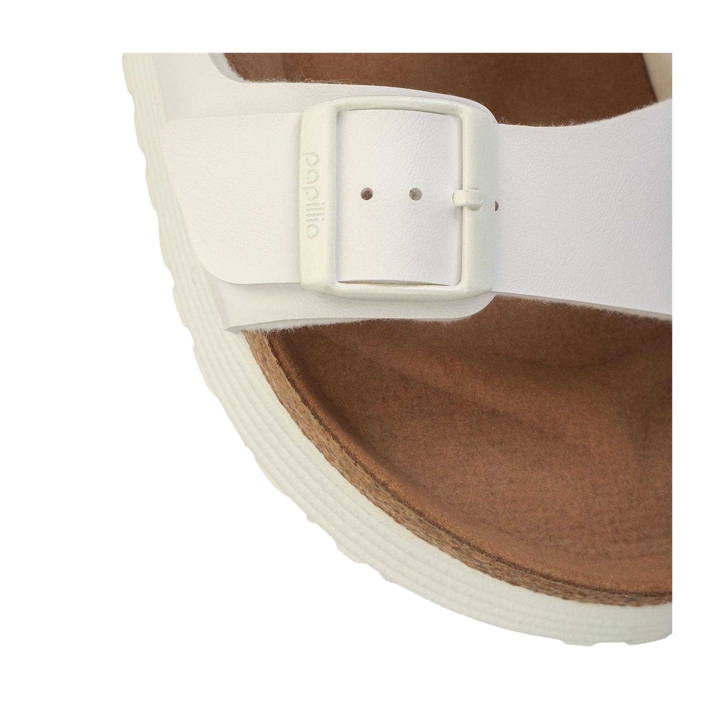 White - Side - Birkenstock Womens-Ladies Arizona Grooved Open Toe Sandals