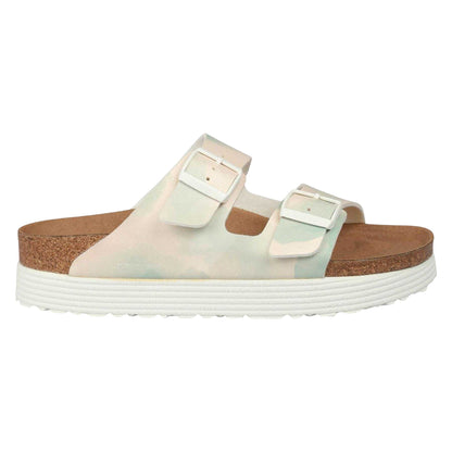 Pink - Front - Birkenstock Womens-Ladies Arizona Grooved Open Toe Sandals