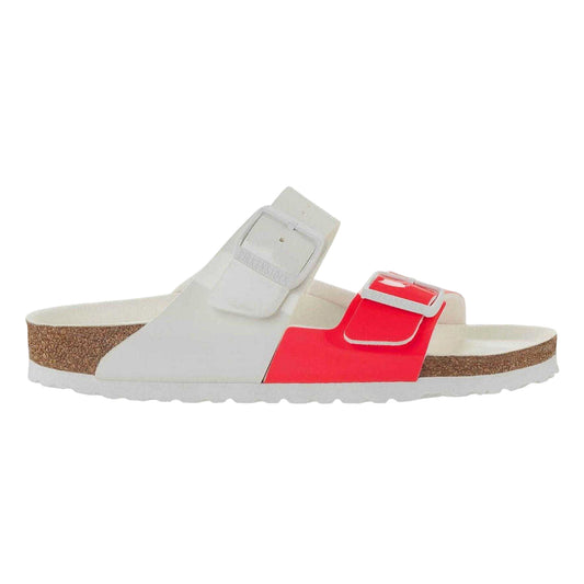 Multicoloured - Front - Birkenstock Womens-Ladies Arizona Split Vamp Flat Sandals