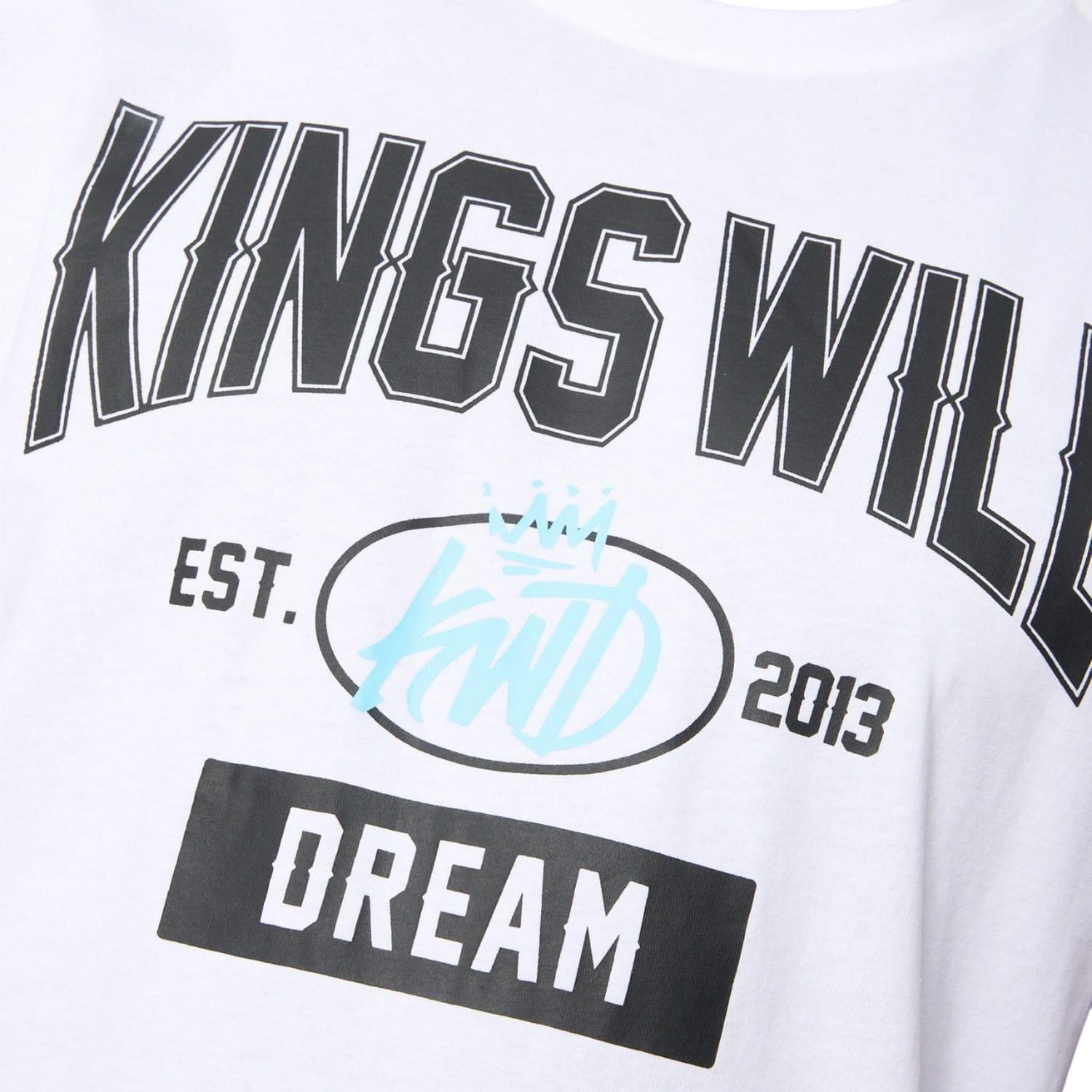 White - Side - Kings Will Dream Mens Knockout T-Shirt