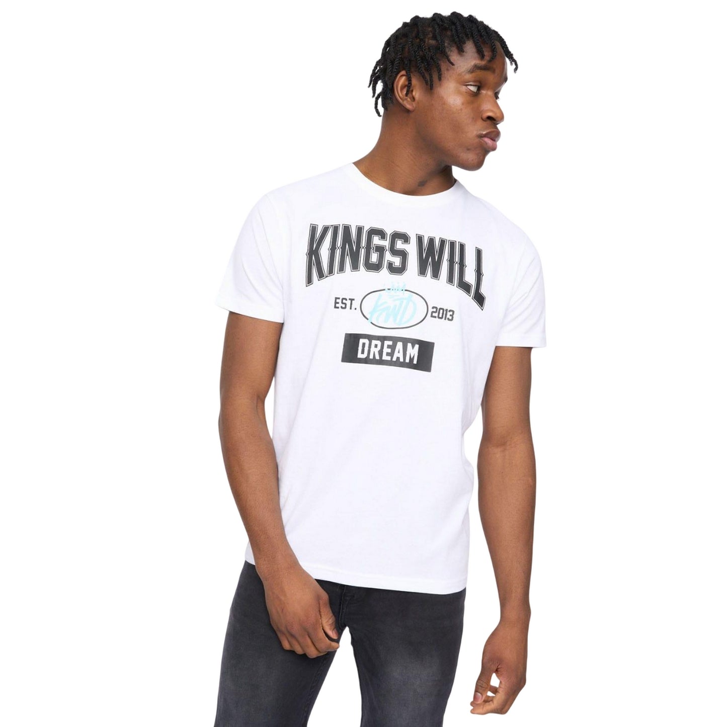 White - Lifestyle - Kings Will Dream Mens Knockout T-Shirt