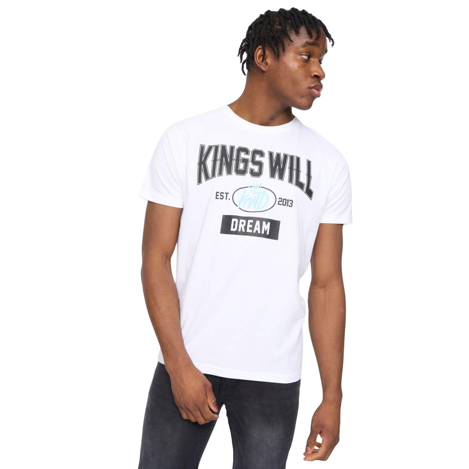 White - Lifestyle - Kings Will Dream Mens Knockout T-Shirt