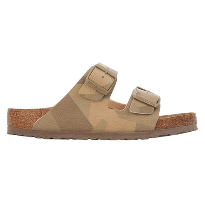Beige - Front - Birkenstock Womens-Ladies Arizona Camo Sandals
