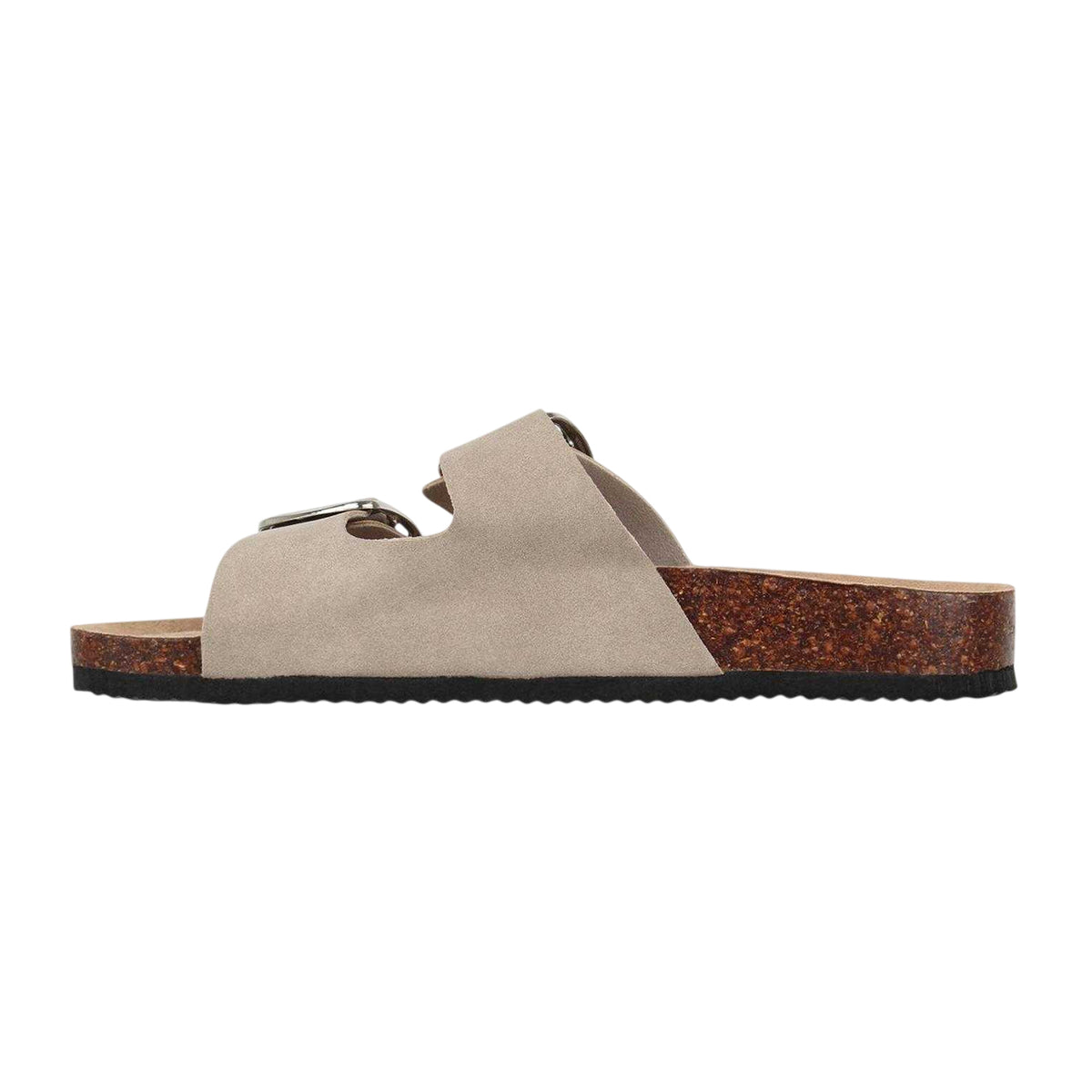 Taupe - Back - Miso Womens-Ladies Suede Sandals