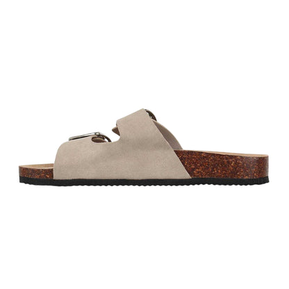 Taupe - Back - Miso Womens-Ladies Suede Sandals