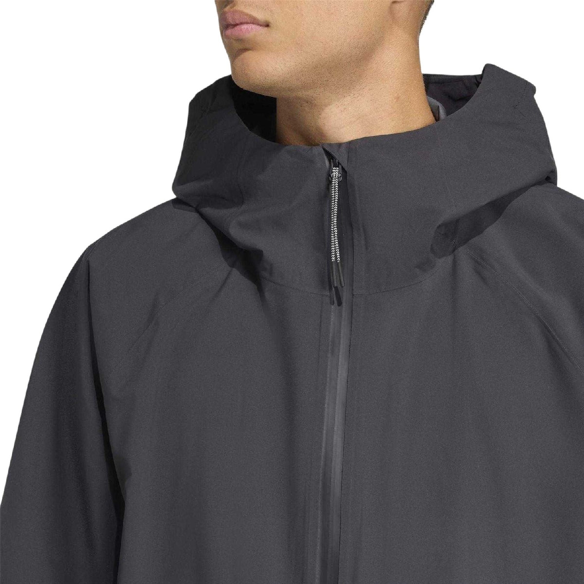 Black - Side - Adidas Mens Myshelter Anorak