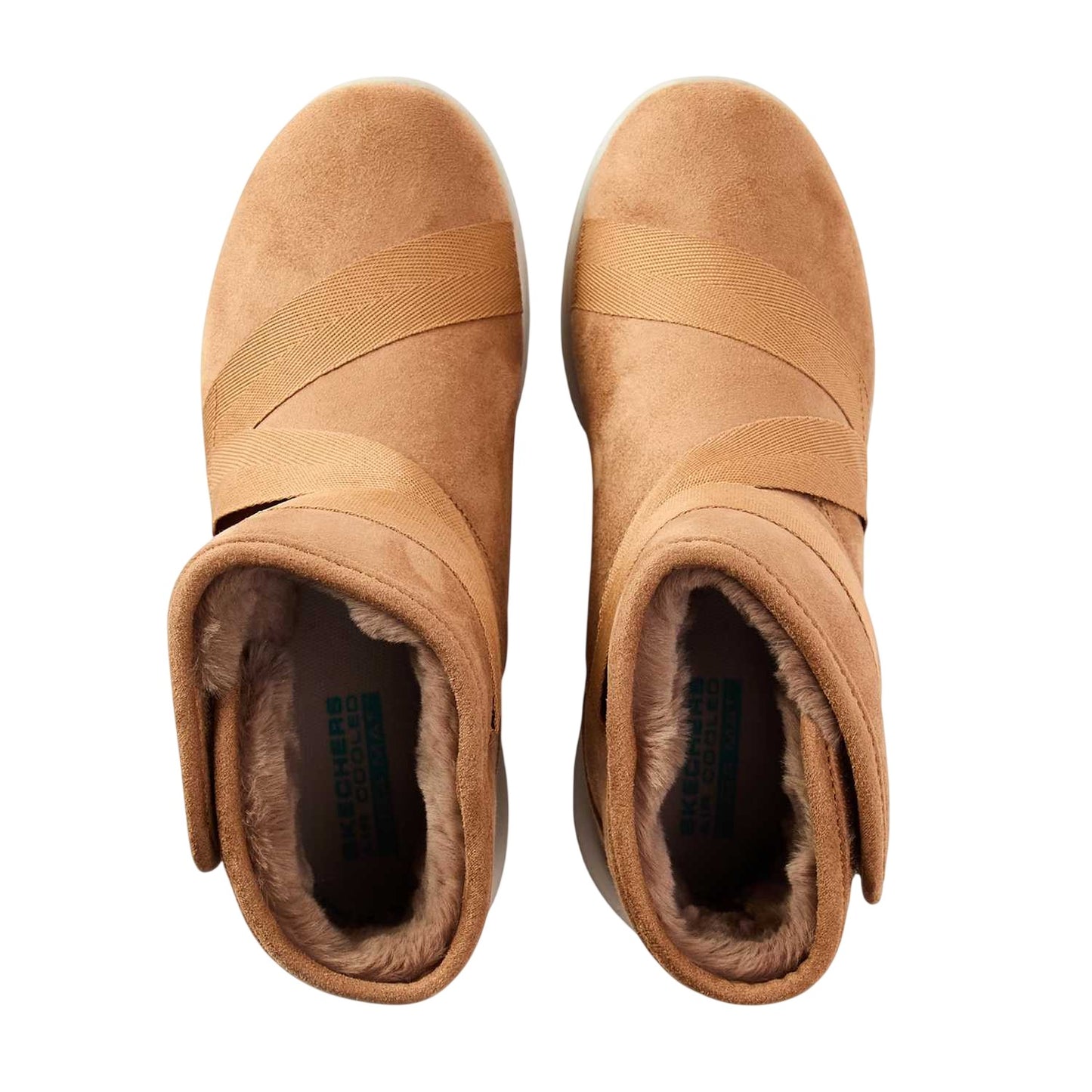 Chestnut - Side - Skechers Childrens-Kids Slip-on Ankle Boots