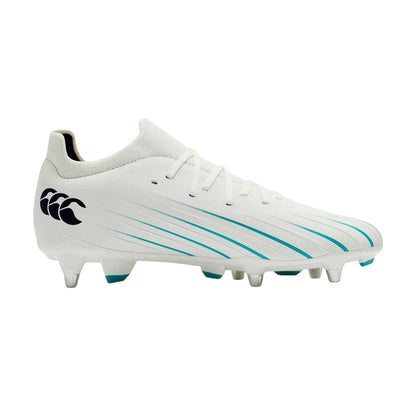 White - Front - Canterbury Mens Speed Logo Rugby Boots