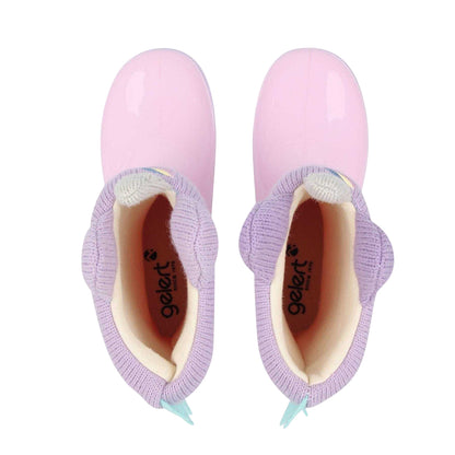 Pink - Side - Gelert Girls Unicorn Rain Boots