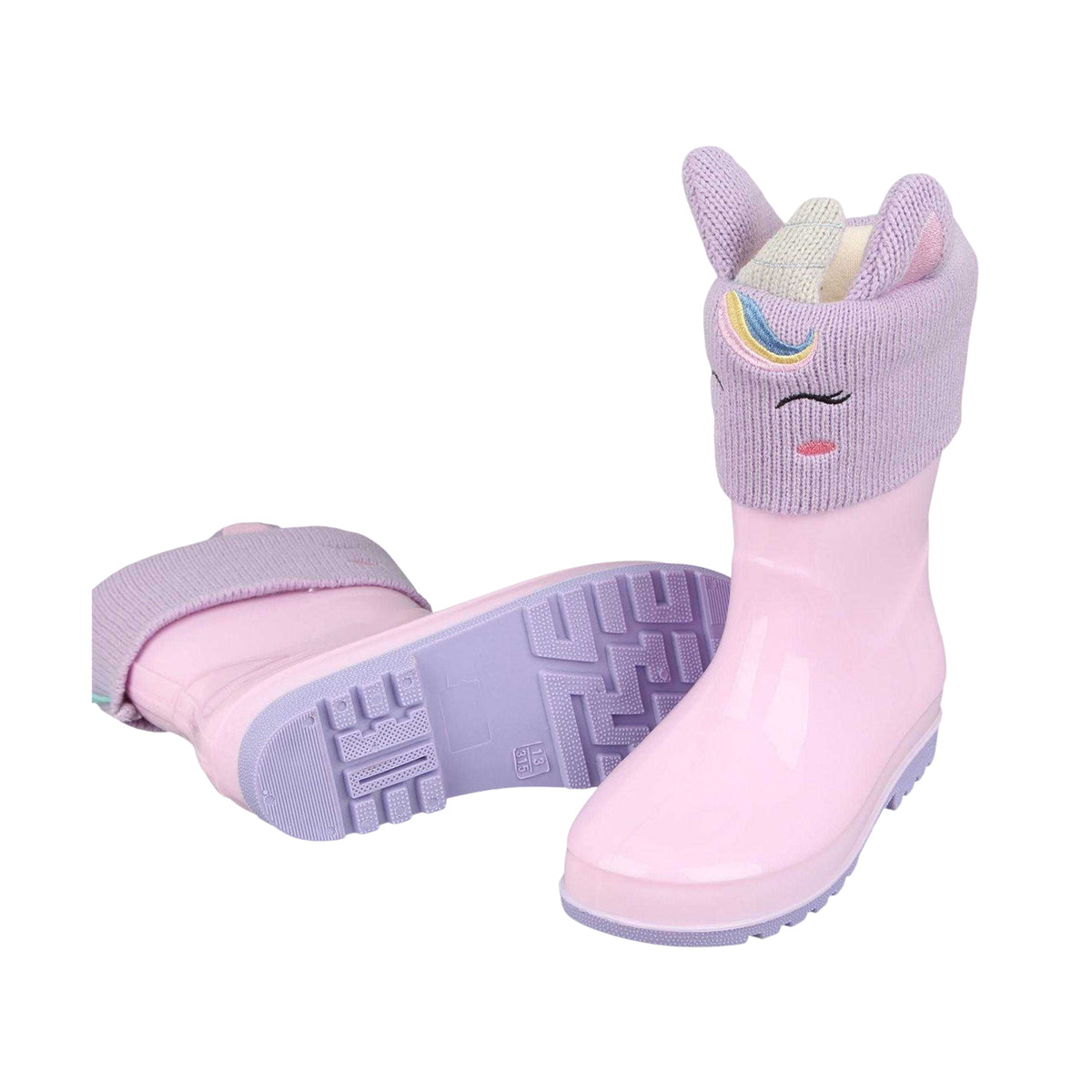 Pink - Lifestyle - Gelert Girls Unicorn Rain Boots