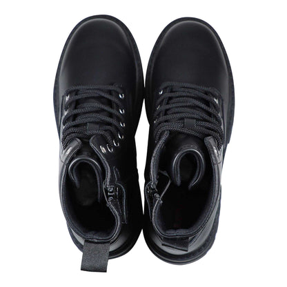 Black - Lifestyle - Levis Childrens-Kids Pasadena Biker Boots
