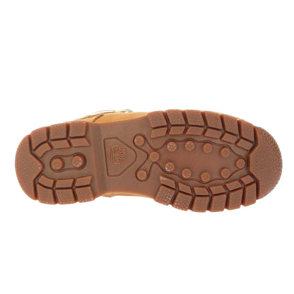 Wheat - Side - Timberland Boys Euro Rock Nubuck Waterproof Mid Boots