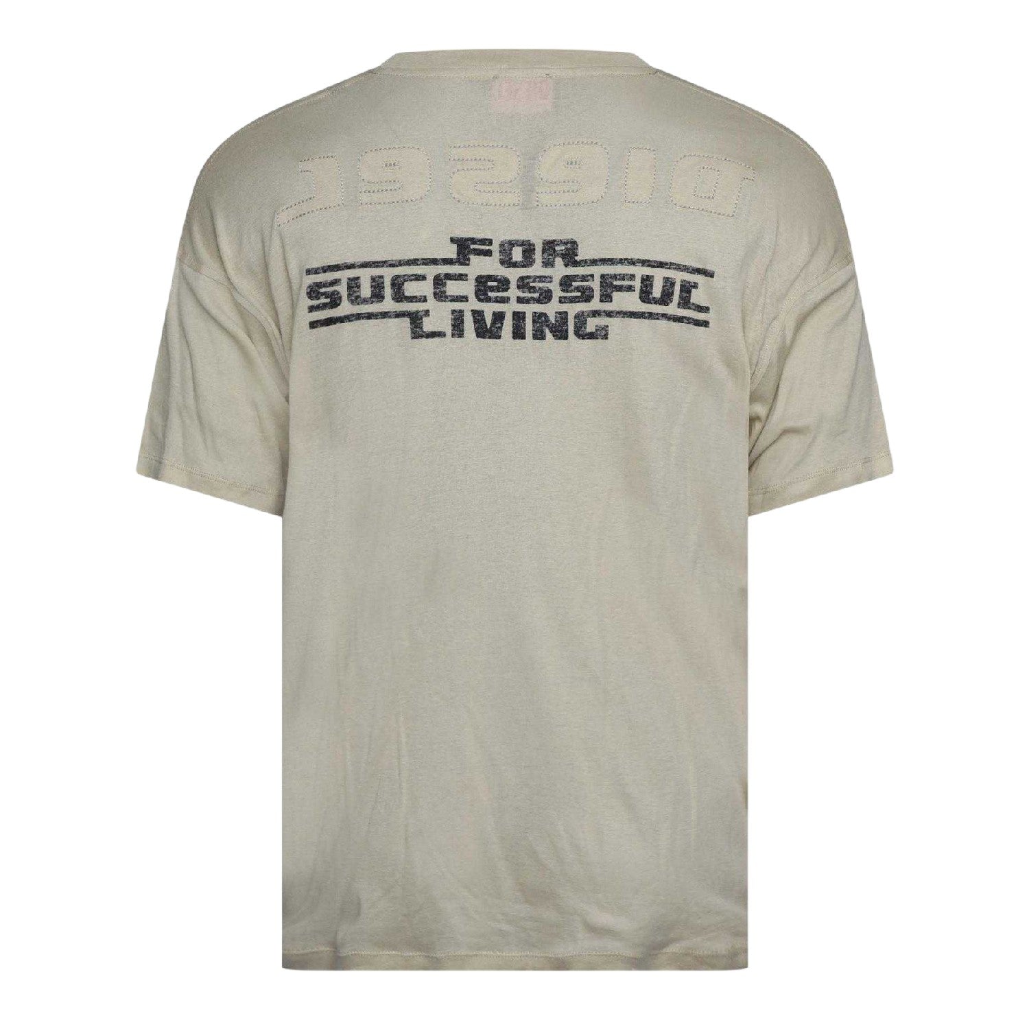 Gravel - Back - Diesel Mens Embroidered Logo T-Shirt