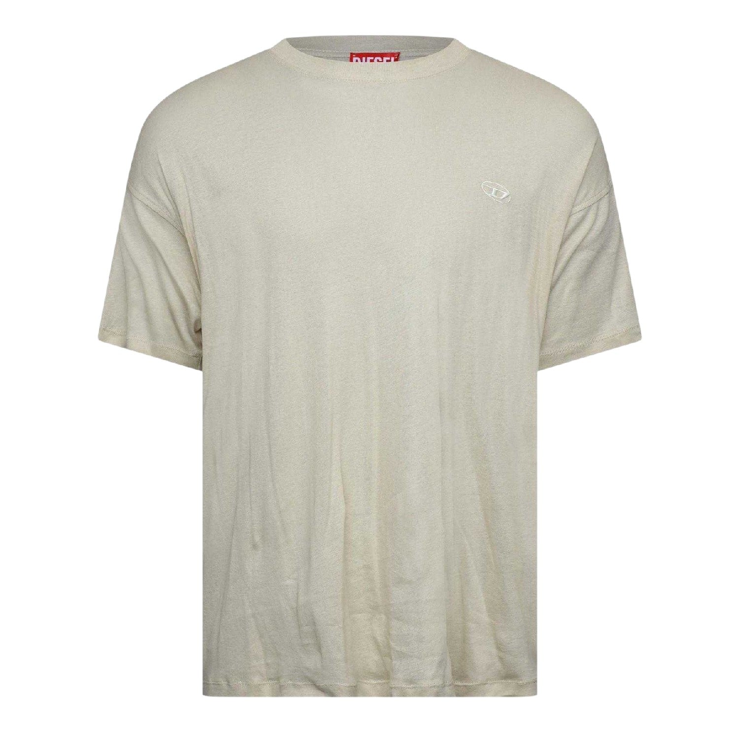 Gravel - Front - Diesel Mens Embroidered Logo T-Shirt