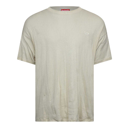 Gravel - Front - Diesel Mens Embroidered Logo T-Shirt