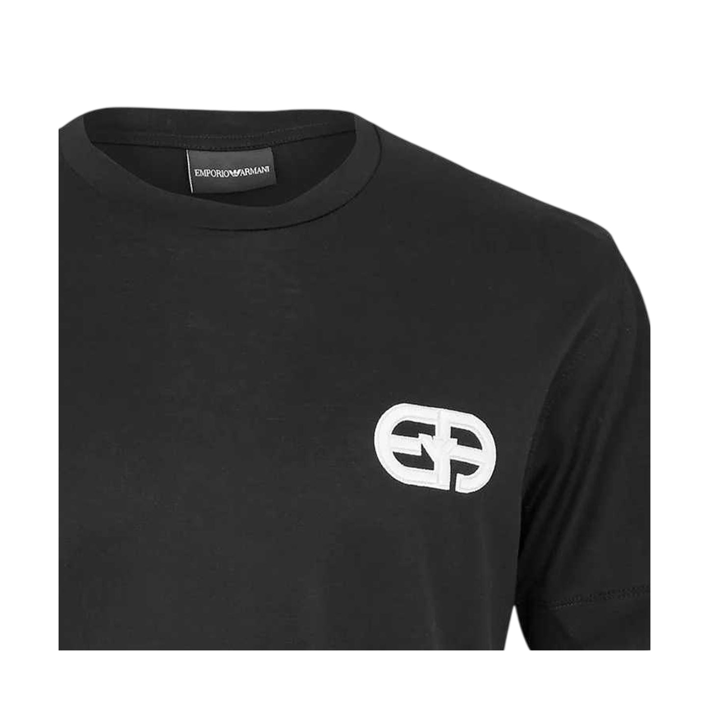 Black Beauty - Side - Emporio Armani EA7 Mens Eagle Regular T-Shirt